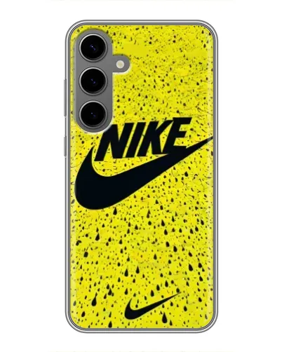 Чехол для Samsung Galaxy S24 Plus с картинкой «Желтый текстурный Nike» Чехол для Samsung Galaxy S24 Plus с картинкой «Желтый текстурный Nike»