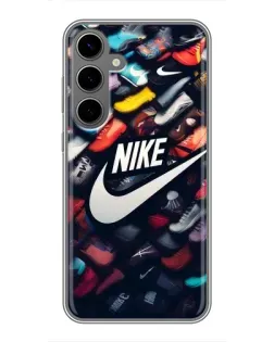 Чехол для Samsung Galaxy S24 Plus с картинкой «Коллекция кроссовок Nike»
