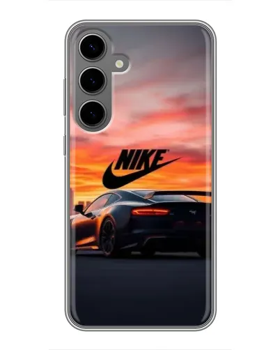 Чехол для Samsung Galaxy S24 Plus с картинкой «Nike и суперкар» Чехол для Samsung Galaxy S24 Plus с картинкой «Nike и суперкар»
