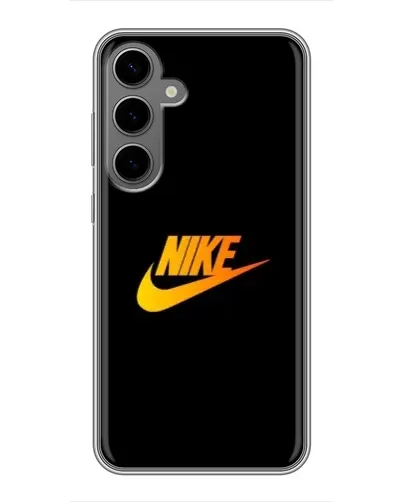 Чехол для Samsung Galaxy S24 Plus с картинкой «Золотой логотип Nike» Чехол для Samsung Galaxy S24 Plus с картинкой «Золотой логотип Nike»