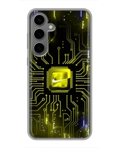 Чехол для Samsung Galaxy S24 Plus с картинкой «Nike — золотая искра» Чехол для Samsung Galaxy S24 Plus с картинкой «Nike — золотая искра»