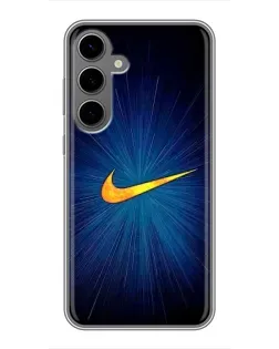 Чохол для Samsung Galaxy S24 Plus з картинкою «Синій пульс Nike»