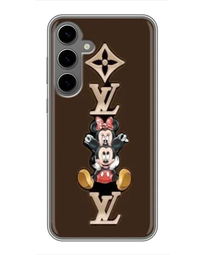 Чехол для Samsung Galaxy S24 Plus с картинкой «LV и Микки Маус»