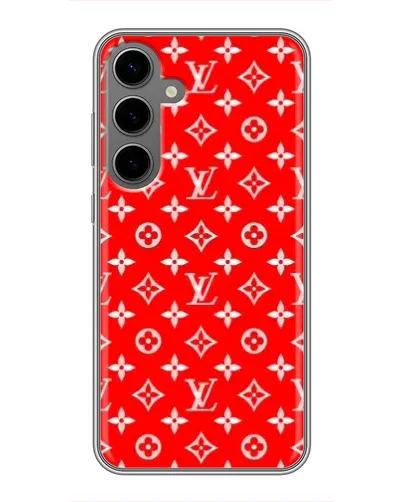 Чехол для Samsung Galaxy S24 Plus с картинкой «Яркий паттерн LV»