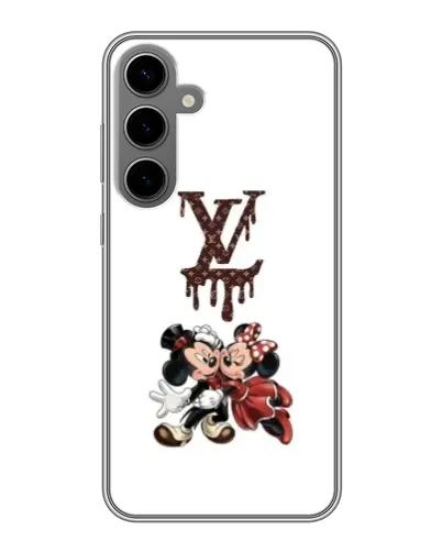Чехол для Samsung Galaxy S24 Plus с картинкой «LV и Микки Маус»