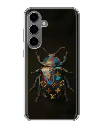 Чехол для Samsung Galaxy S24 Plus с картинкой «LV — мраморный принт»