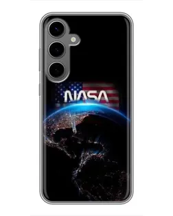 Чехол для Samsung Galaxy S24 Plus с картинкой «Земля из космоса NASA»