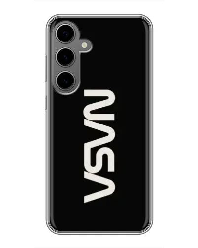 Чехол для Samsung Galaxy S24 Plus с картинкой «NASA — вертикальный логотип» Чехол для Samsung Galaxy S24 Plus с картинкой «NASA — вертикальный логотип»