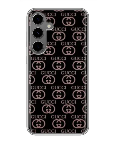 Чехол для Samsung Galaxy S24 Plus с картинкой «Классическая монограмма Gucci»