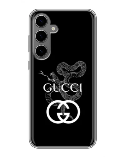 Чехол для Samsung Galaxy S24 Plus с картинкой «Gucci — серебряная змея»