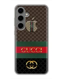 Чехол для Samsung Galaxy S24 Plus с картинкой «Gucci — брендированный десерт»