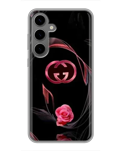 Чехол для Samsung Galaxy S24 Plus с картинкой «Gucci — неоновая роза»