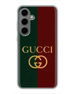 Чохол для Samsung Galaxy S24 Plus з картинкою «Gucci — темно-зелений градієнт»