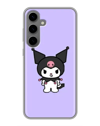 Чехол для Samsung Galaxy S24 Plus с картинкой «Kuromi — нежный фиолетовый»