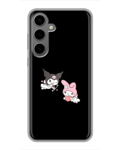 Чехол для Samsung Galaxy S24 Plus с картинкой «My Melody и Kuromi»