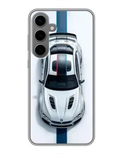 Чехол для Samsung Galaxy S24 Plus с картинкой «Вид сверху — BMW M»
