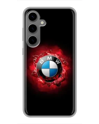 Чехол для Samsung Galaxy S24 Plus с картинкой «Логотип BMW — вспышка»