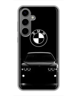 Чехол для Samsung Galaxy S24 Plus с картинкой «BMW — взгляд из темноты»