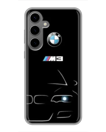 Чехол для Samsung Galaxy S24 Plus с картинкой «Минималистичный принт BMW M3»