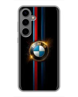 Чехол для Samsung Galaxy S24 Plus с картинкой «BMW M-Power неон»