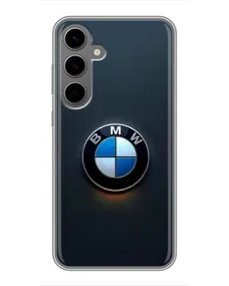 Чехол для Samsung Galaxy S24 Plus с картинкой «Логотип BMW — минимализм»