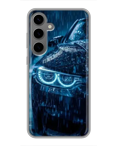 Чехол для Samsung Galaxy S24 Plus с картинкой «BMW под дождем» Чехол для Samsung Galaxy S24 Plus с картинкой «BMW под дождем»