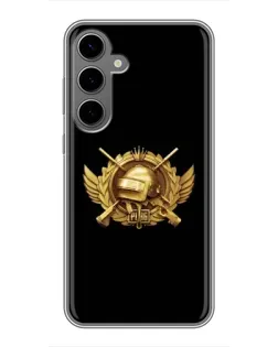 Чехол для Samsung Galaxy S24 Plus с картинкой «PUBG — оранжевый градиент»