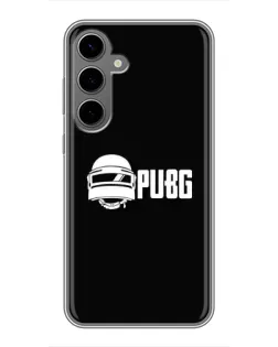 Чехол для Samsung Galaxy S24 Plus с картинкой «PUBG — классический лого»