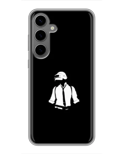 Чехол для Samsung Galaxy S24 Plus с картинкой «PUBG — белый шлем» Чехол для Samsung Galaxy S24 Plus с картинкой «PUBG — белый шлем»