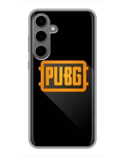 Чехол для Samsung Galaxy S24 Plus с картинкой «PUBG — рамка лого»