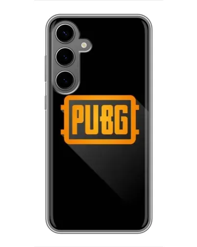 Чехол для Samsung Galaxy S24 Plus с картинкой «PUBG — рамка лого» Чехол для Samsung Galaxy S24 Plus с картинкой «PUBG — рамка лого»