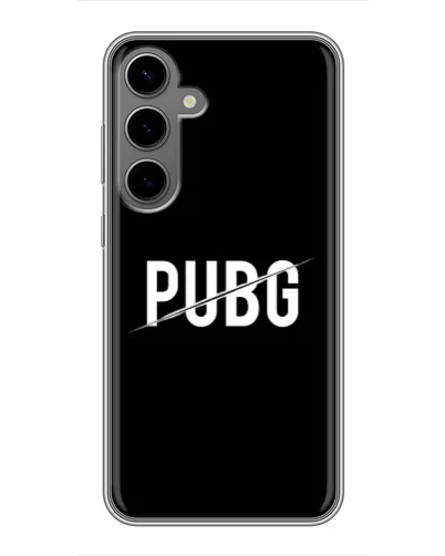 Чехол для Samsung Galaxy S24 Plus с картинкой «PUBG — белый логотип» Чехол для Samsung Galaxy S24 Plus с картинкой «PUBG — белый логотип»