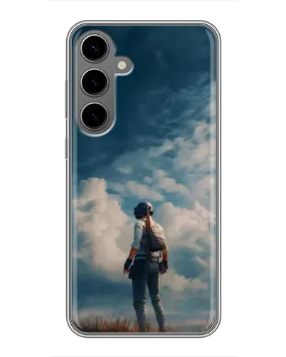 Чехол для Samsung Galaxy S24 Plus с картинкой «Герой PUBG на скале» Чехол для Samsung Galaxy S24 Plus с картинкой «Герой PUBG на скале»