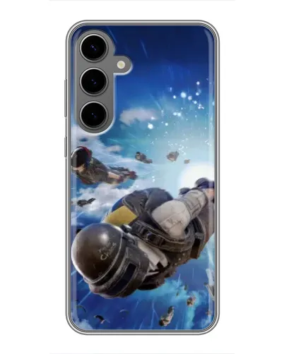 Чехол для Samsung Galaxy S24 Plus с картинкой «Десант PUBG — прыжок» Чехол для Samsung Galaxy S24 Plus с картинкой «Десант PUBG — прыжок»