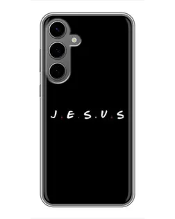 Чехол для Samsung Galaxy S24 Plus с картинкой «Точки веры J.E.S.U.S.»