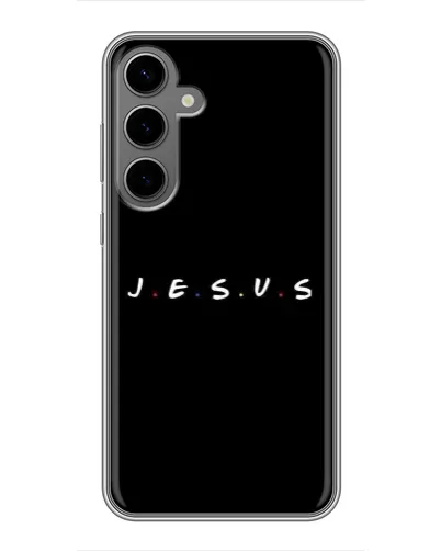 Чехол для Samsung Galaxy S24 Plus с картинкой «Точки веры J.E.S.U.S.»
