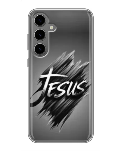 Чехол для Samsung Galaxy S24 Plus с картинкой «Надпись Jesus Graffiti»