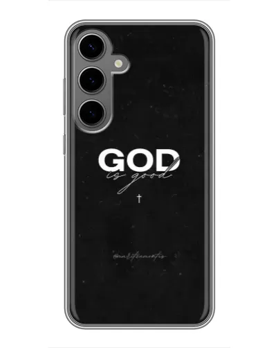 Чехол для Samsung Galaxy S24 Plus с картинкой «GOD — Бог над всем»