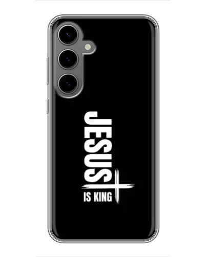 Чехол для Samsung Galaxy S24 Plus с картинкой «Вертикаль веры Jesus»