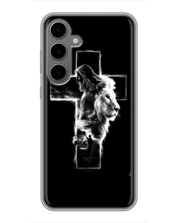 Чохол для Samsung Galaxy S24 Plus з картинкою «Сяючий хрест Jesus»