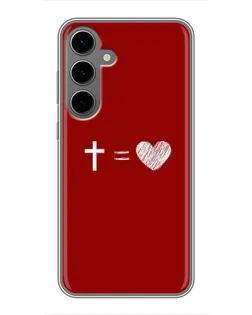 Чохол для Samsung Galaxy S24 Plus з картинкою «Рівняння любові»
