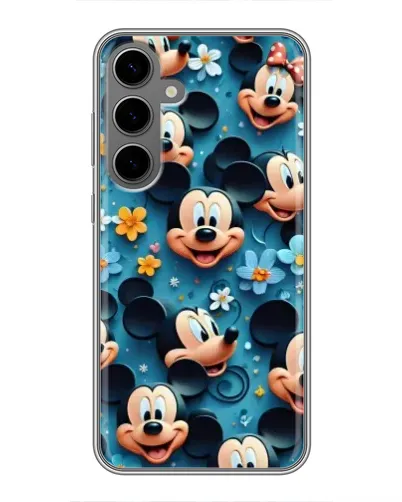 Чехол для Samsung Galaxy S24 Plus с картинкой «Паттерн Микки и Минни» Чехол для Samsung Galaxy S24 Plus с картинкой «Паттерн Микки и Минни»