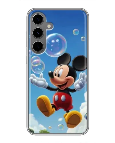 Чехол для Samsung Galaxy S24 Plus с картинкой «Mickey и мыльные пузыри» Чехол для Samsung Galaxy S24 Plus с картинкой «Mickey и мыльные пузыри»