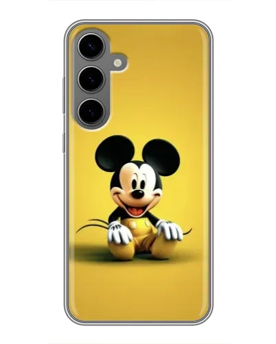 Чехол для Samsung Galaxy S24 Plus с картинкой «Микки на желтом» Чехол для Samsung Galaxy S24 Plus с картинкой «Микки на желтом»