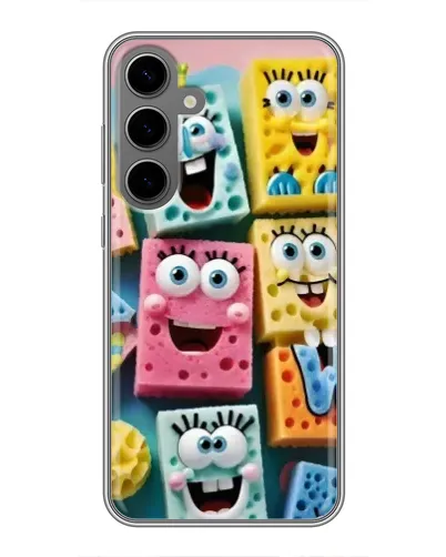Чехол для Samsung Galaxy S24 Plus с картинкой «Цветные губки» Чехол для Samsung Galaxy S24 Plus с картинкой «Цветные губки»