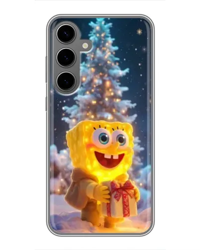 Чехол для Samsung Galaxy S24 Plus с картинкой «Рождественский Спанч Боб» Чехол для Samsung Galaxy S24 Plus с картинкой «Рождественский Спанч Боб»