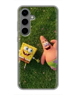 Чехол для Samsung Galaxy S24 Plus с картинкой «Друзья на лужайке»