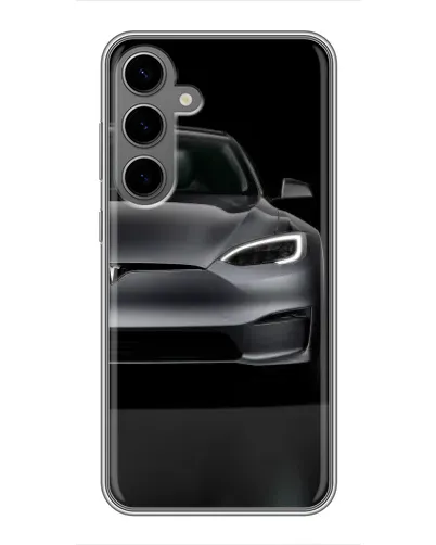 Чехол для Samsung Galaxy S24 Plus с картинкой «Tesla Model S Look»