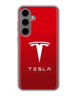 Чехол для Samsung Galaxy S24 Plus с картинкой «Tesla Red Classic»