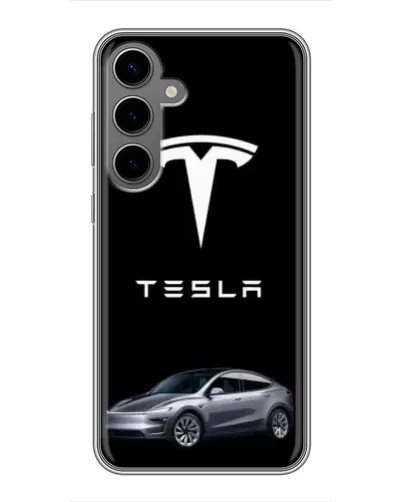 Чехол для Samsung Galaxy S24 Plus с картинкой «Tesla Model Y»